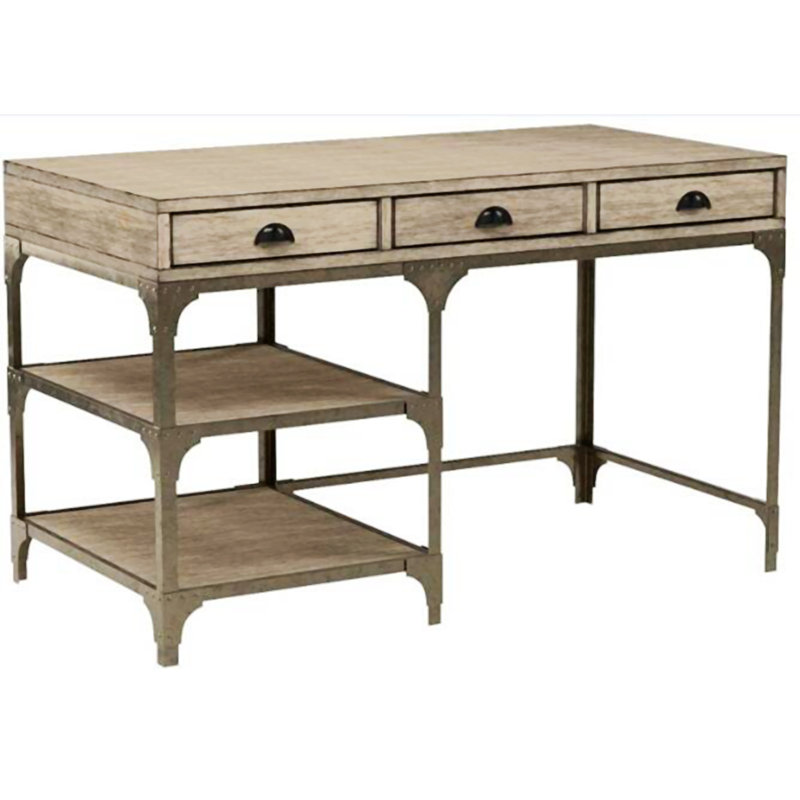 Killeen Rectangular Writing Desk, Antique Natural