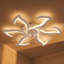 Ventilateur de plafond encastré contemporain de 32 pouces avec lumière DEL à intensité variable (blanc)