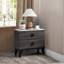 Table de chevet en gris foncé (accents rustiques)-689159126