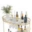 Chariot-bar à miroir en métal-1626888502