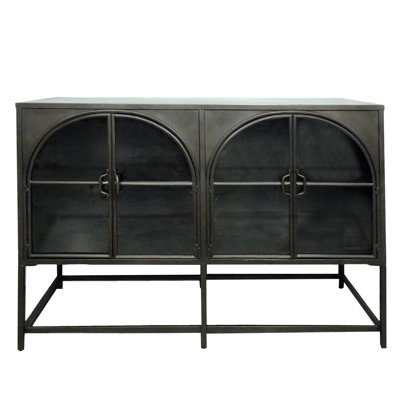 Armoire industrielle noire en métal 54,5 po