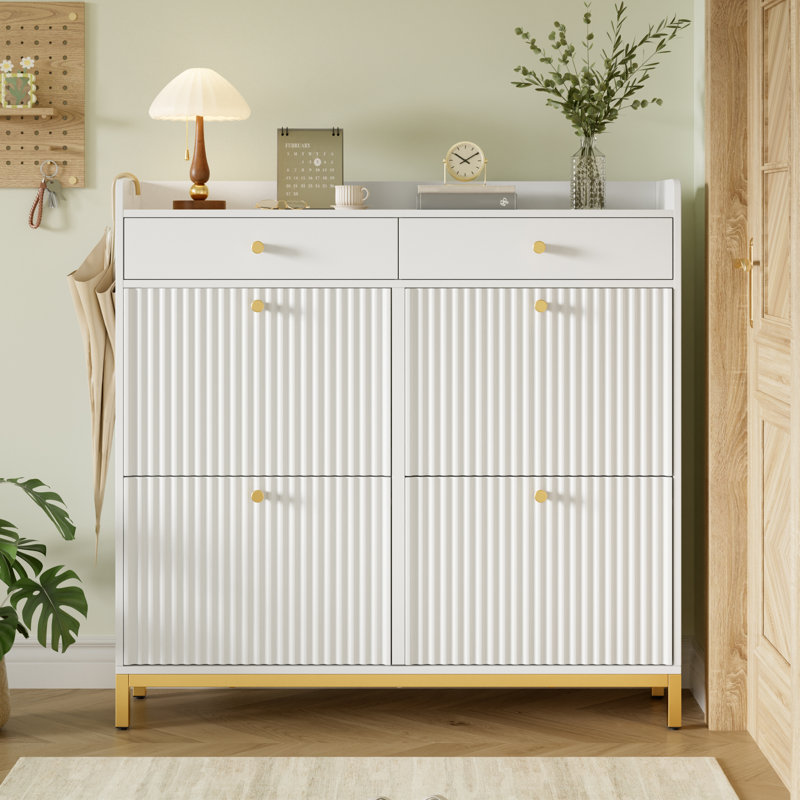 24 Pair Shoe Storage Cabinet