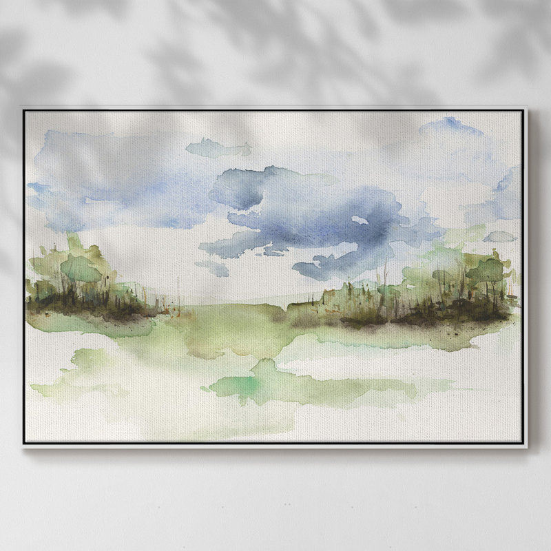 «Brush Thickets I», toile tendue avec châssis de qualité supérieure - prête à être accrochée, H 17 po x l 25 po x P 2 po