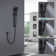 Adjustable Bathtub Shower Faucet Set, Slide Bar Shower System with Handheld Shower Head Set