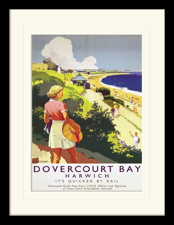 Dovercourt Bay Framed Vintage Advertisement