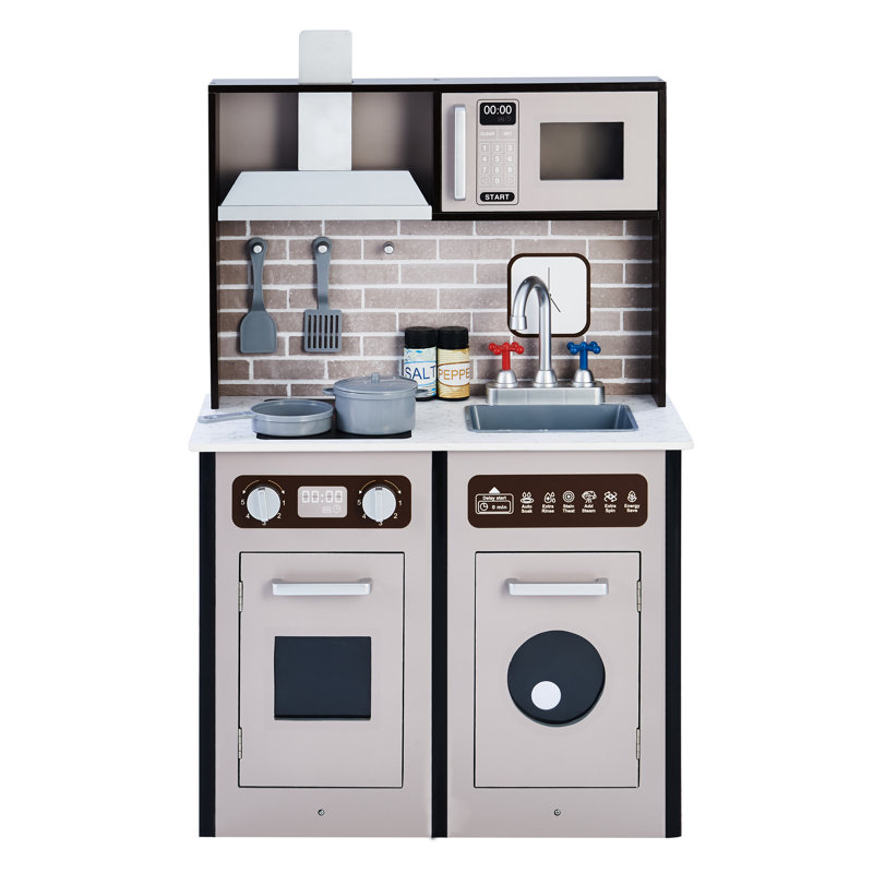Burgundy Classic Play Kitchen - Espresso / Black