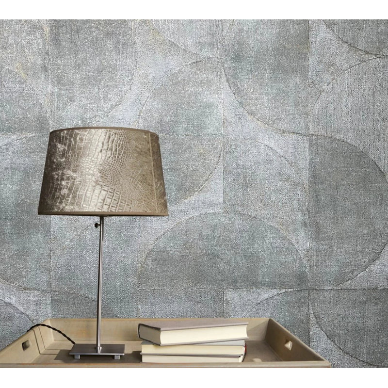 Rouleau de papier peint texturé, Argent gris