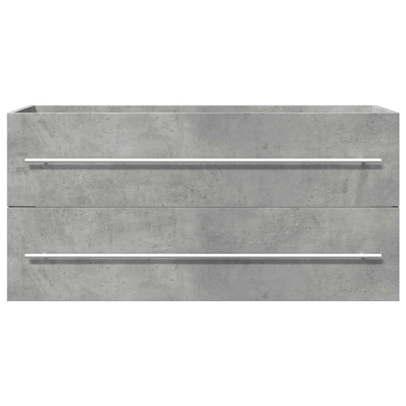 7-2 100cm Bathroom Vanity Base Only, Concrete grey