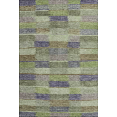Premium Machine Washable Brennon AMF1628 Stripes Rug