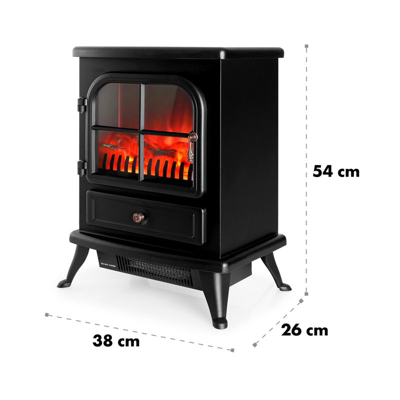 Klarstein 38cm W Black Electric Stove