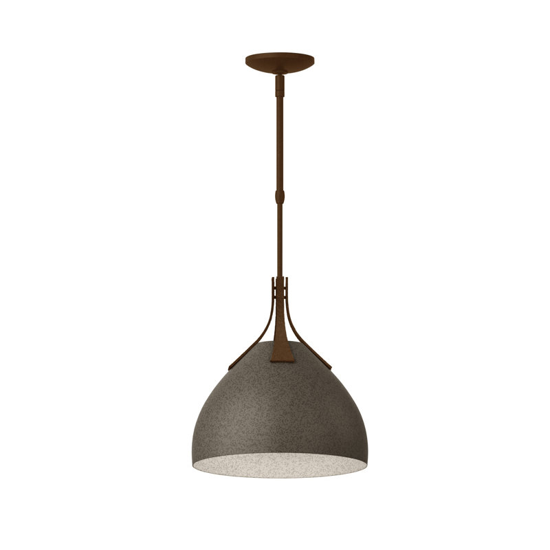 Summit 1 - Light Single Dome Pendant, Dark Smoke, Bronze