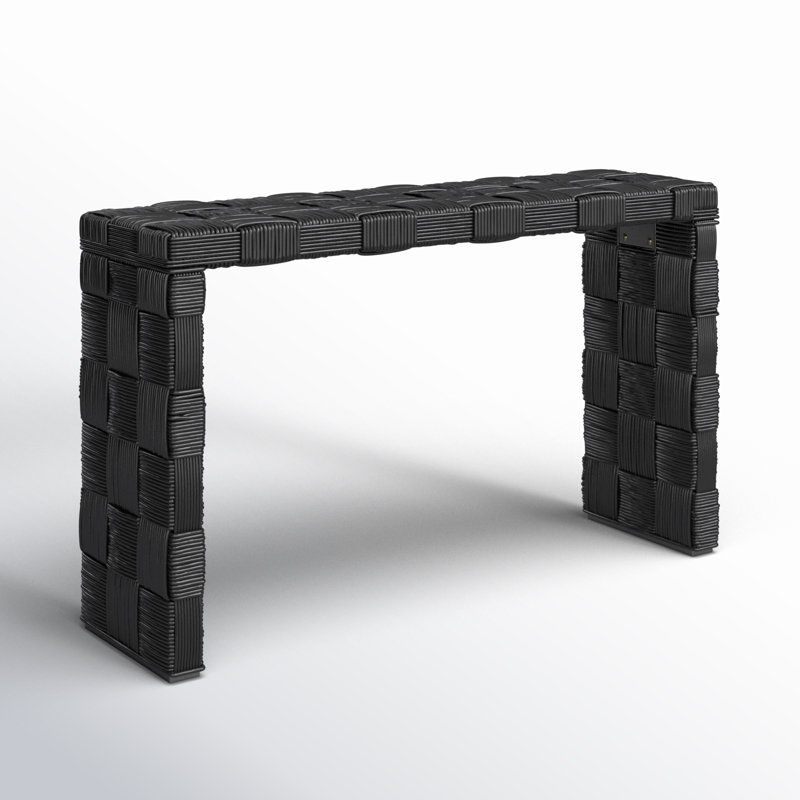 Redrow 51.18'' Console Table, Black