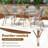3 Piece french Table Chair Set Outdoor Wicker Round Table & 2 Dining Chairs