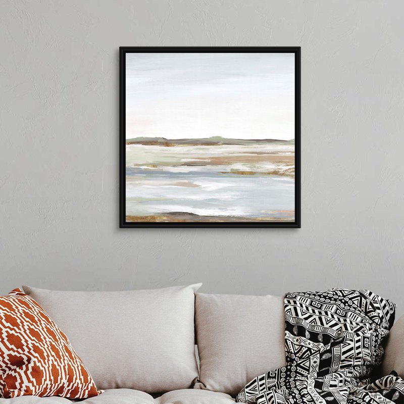 «Vastness I» par Eva Watts - reproduction d'art, Toile avec cadre photo, H 32 po x l 32 po, Noir