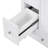 24-Inch Bathroom Vanity With Storage, Adjustable Shelf, MDF & Rubberwood, Removable Dividers-1551435145