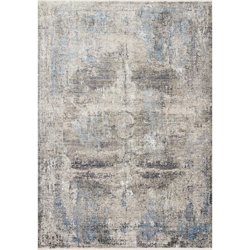 Tapis en ardoise abstrait/aire ciel Willington, Rectangle 7 pi 10 po x 10 pi 2 po