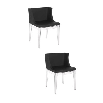 Chaise de salle à manger rembourrée Flora Pangea Home Marcia Doner