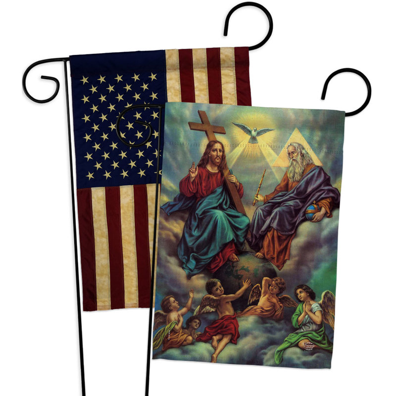 Drapeau de jardin 2 côtés en polyester 18,5 x 13 po