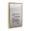Toile flottante encadrée Good Vibes Only in Sand Gold par Incado-1336698055-1336698075