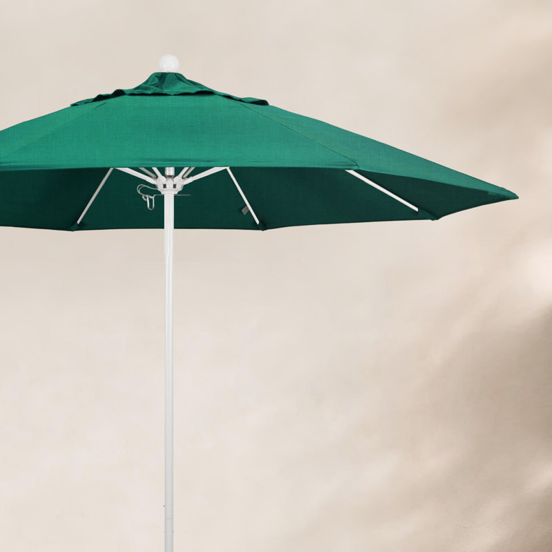 Parasol de marché 9 pi Maria, Blanc, Spectre Aztec Sunbrella® Plainweave