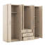 Rangement pour garde-robe à 6 portes avec grands tiroirs-1381013588
