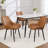 Faux Leather Upholstered Metal Dining Chair-957567176-957567223