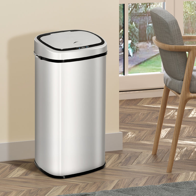 Steel Motion Sensor Kitchen Trash Can, 68L