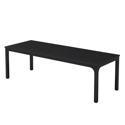 78" Black Dining Table