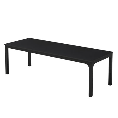 Grande table de salle à manger rectangulaire de 78 po pour 6 à 8 personnes avec mobilier de salle à manger moderne (table seulement)