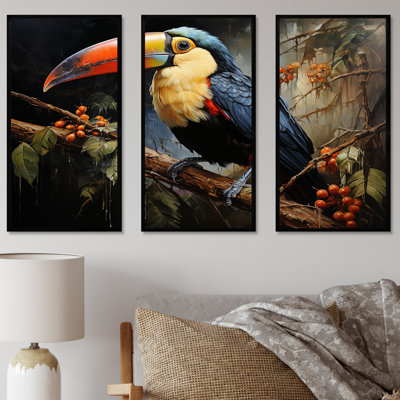 «Tropical Toucan Portrait II - Toucan Animal», art mural
