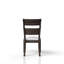 Chaise d'appoint rembourrée chocolat
