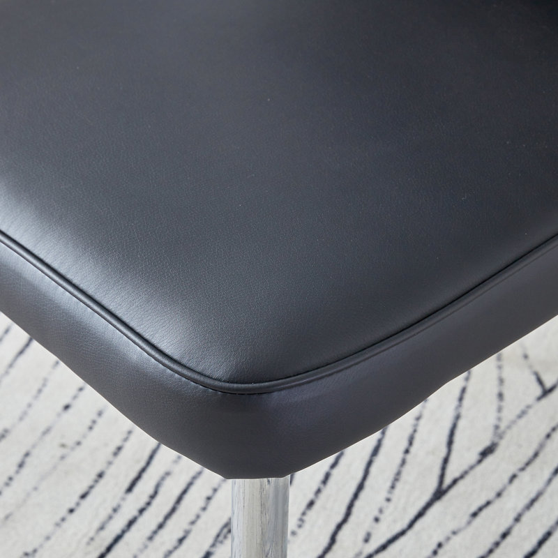 Chaises de salle à manger modernes et minimalistes seulement, sans les tables, Argent argent, Noir
