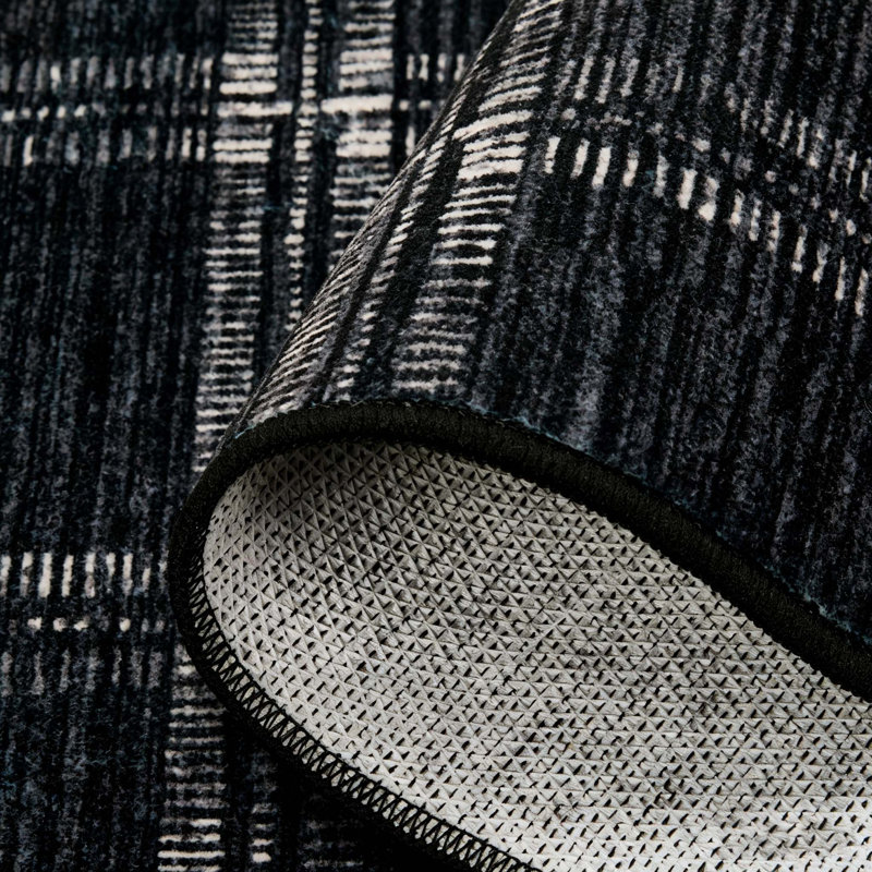 Area Rug, Rectangle 160 x 230 cm, Black