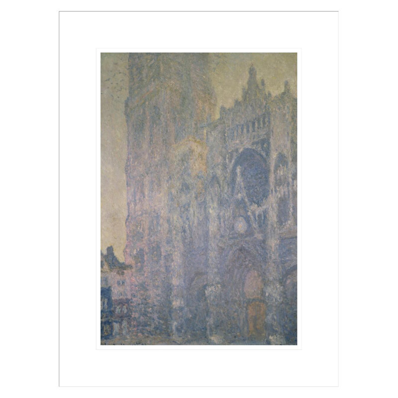«White Morning Light» par Claude Monet, impression giclée sur cadre, H 21,75 po x l 16,51 po
