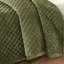 Ensemble de mini-couvre-lit 3 pièces en velours très grand, vert