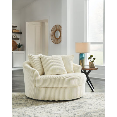 Lindyn Upholstered Swivel Accent Chair