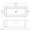 Baignoire de trempage autoportante 68 "x 31"