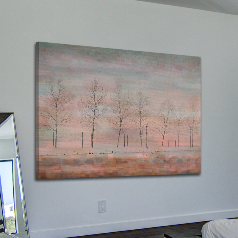 « rose horizon » par parvez taj,, reproduction d’art sur toile tendue, 16 po x 24 po