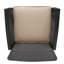 Paire de chaises d'extérieur St - 2 en fer et PE brun + brun clair avec tissu imperméable