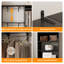Système d'organisation 41 po x 154 po Seward avec tablettes et 8 tringles de suspension Seward-919536797