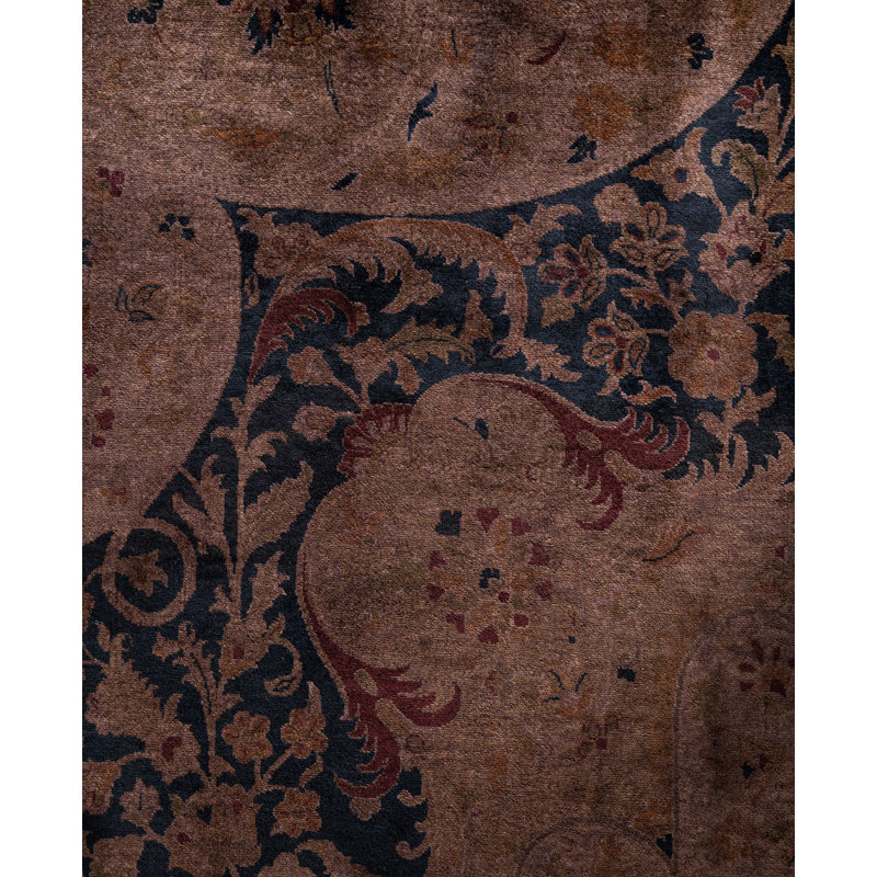 Overdyed One-of-a-Kind 12' 1" X 17' 10" Hand Knotted Area Rug