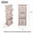 3- Tier Plastic Rolling Laundry Basket With Handles,  Modern Home Organizer Storage Rack