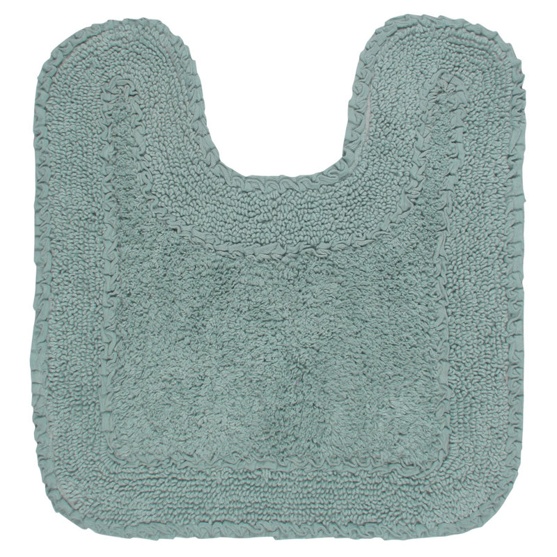 Aceyon 100% Cotton Contour Mat 20"x20", Blue