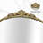 Vintage Metal Arch Decorative Wall Mirror, French Cleat Mounted Baroque Accent Mirror For Hanging Or Leaning-906477322