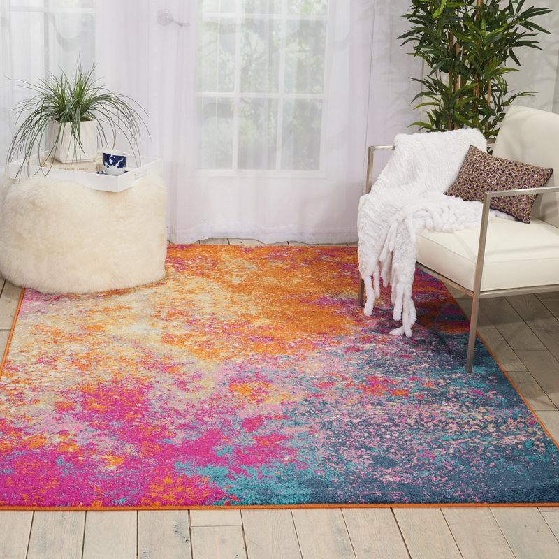 Geomar Abstract Area Rug, Rectangle 160 x 221cm
