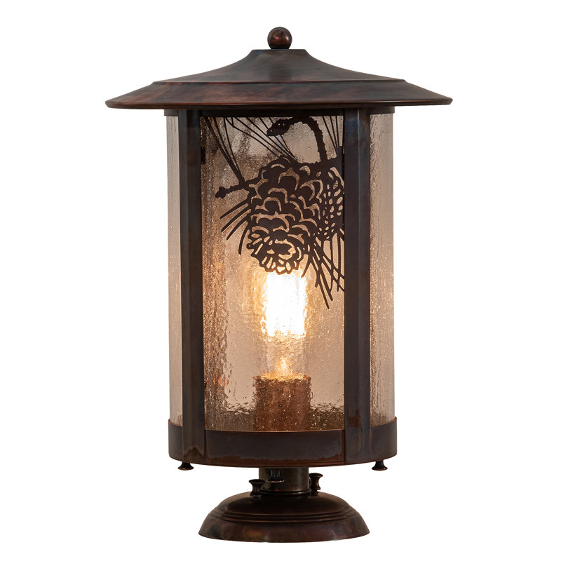 10" Wide Fulton Winter Pine Pier Mount