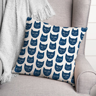 Coussin Blue Cat