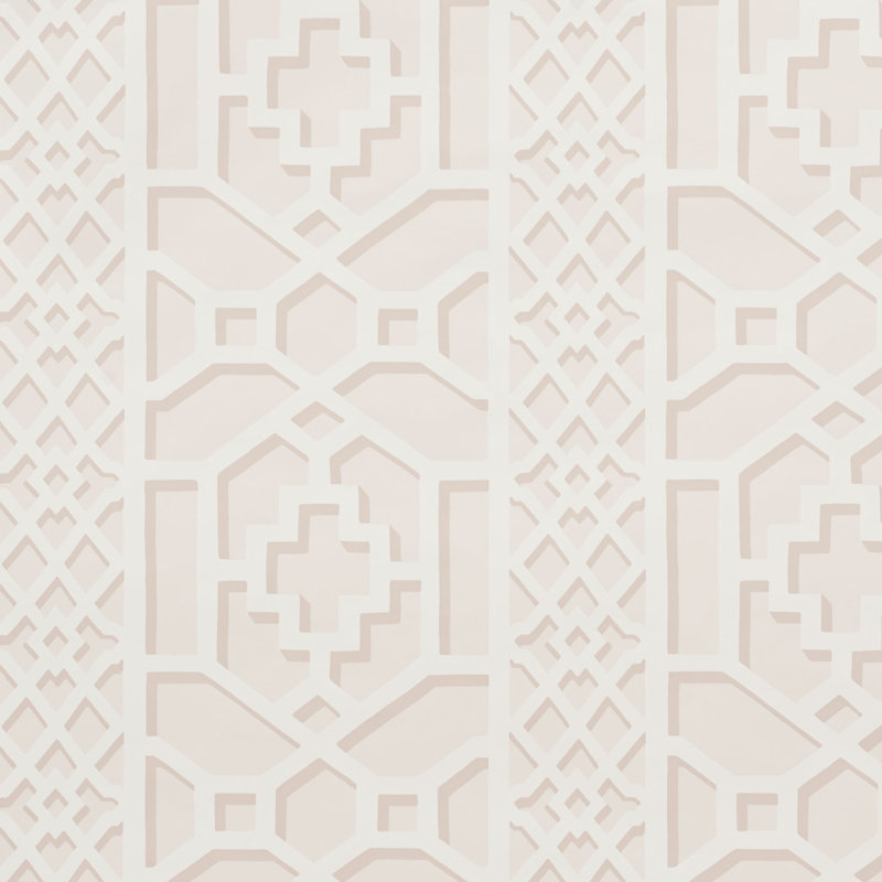 Papier peint treillis Zanzibar, Rosé