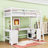 Karthika Wood Loft Bed With U-Shaped Desk, Drawers,Ladder And Storage Shelves-57975003-48948150