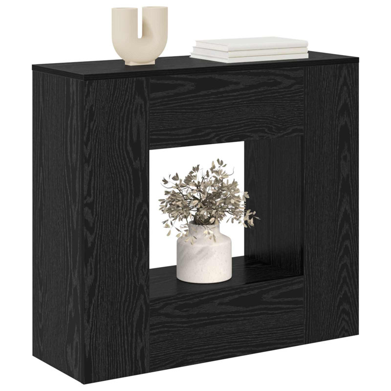 Console Table, Black Oak, 74cm H x 82cm W x 29cm D, Black Oak, Black Oak